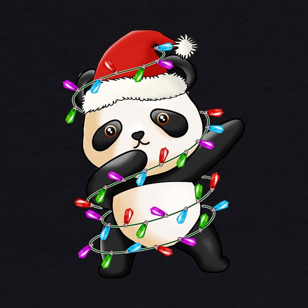Panda Dabbing Christmas by wfmacawrub